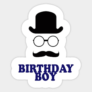 Birthday Boy -  Little Man Mustache Sticker